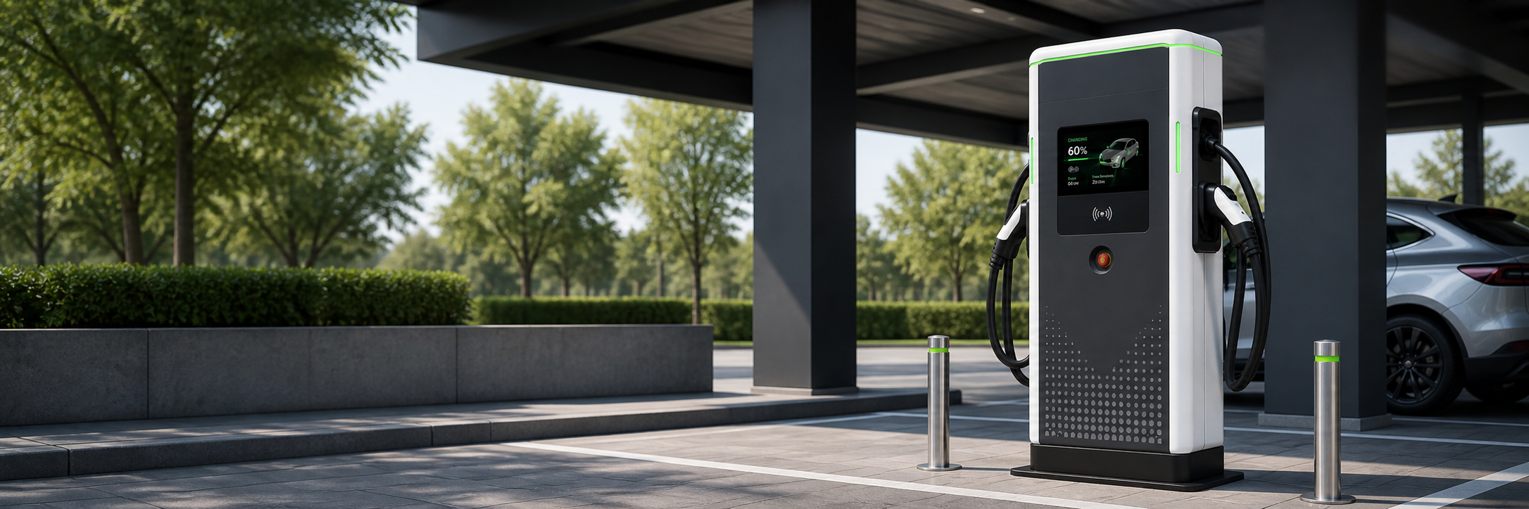 Electric vehicle fast-charging station